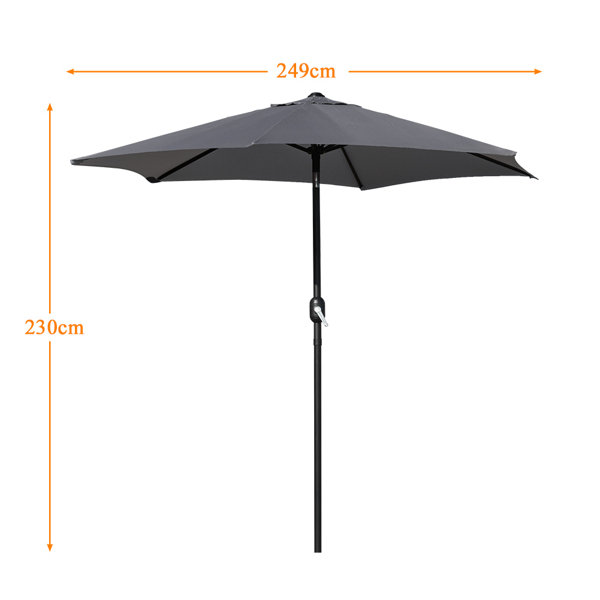 Dakota Fields Anemona 2.5m Garden Parasol & Reviews Wayfair.co.uk